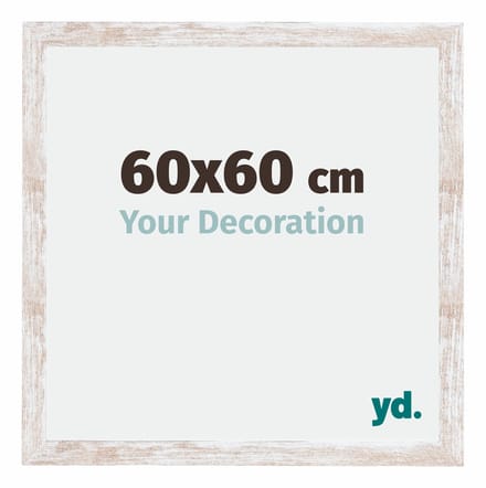 Your Decoration - Fotolijst 60x60 cm - MDF - White Wash - Catania