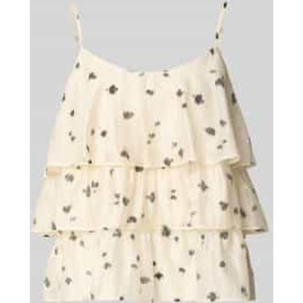 Blousetop van lyocellmix in laagjeslook