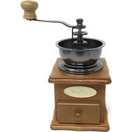 Moulin à café - Ibili - Réglable - Bois et Acier - Marron Clair - Rétro marron