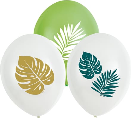 RIETHMULLER - 6 tropische latex ballonnen 27,5 cm