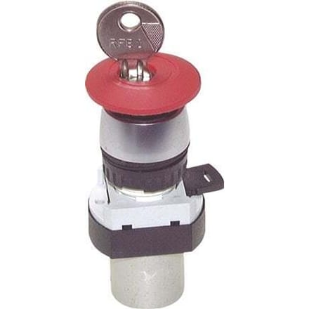 3/2 M5 Sleutel Schakel Ventiel Rood 0-12bar/0-168psi 22.5mm Airtec