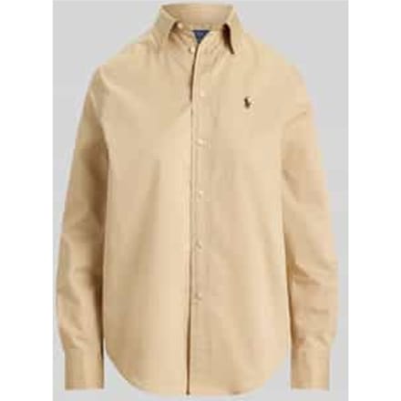 relaxed fit overhemdblouse van puur katoen