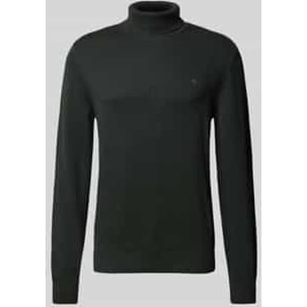 Slim fit pullover van een mix van katoen en wol