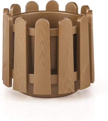 Gouden ronde bloembak & waterdrainage 2.6L smart-pot bloempot UV bestendig