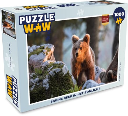 Puzzel Beer - Bruin - Dier - Legpuzzel - Puzzel 1000 stukjes volwassenen