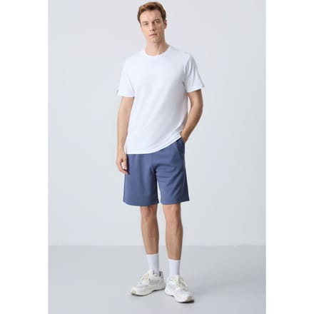Heren Katoenmix Sweatershorts