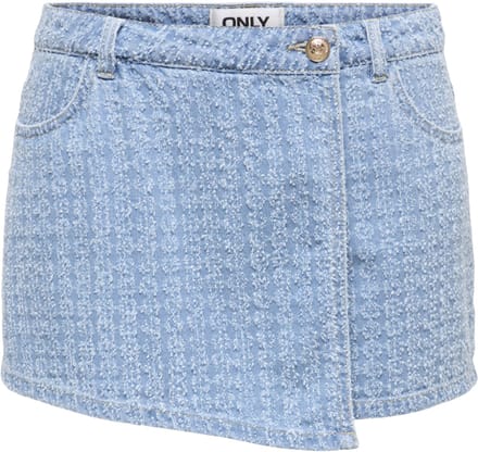 ONLY - ONLTEXAS BOUCLE REG DNM SKORT BJ Dames Skirt