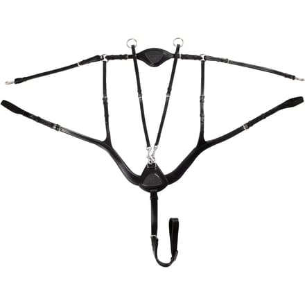Leren Plastron 5-Punts Bevestiging Acavallo
