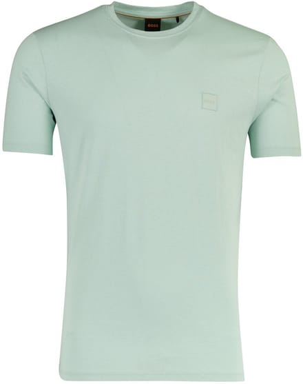 T-shirt BOSS turquoise katoen logo