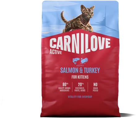 CARNILOVE ACTIVE - Cat - Salmon & Turkey for Kittens 2 kg