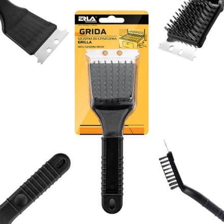ERLA Grida R6000 - Grillreinigingsborstel - Metalen Schraper - Ergonomische Handgreep