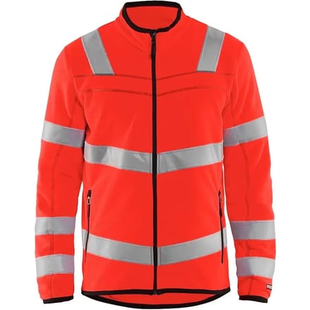 Blåkläder 4941-1010 Microfleecevest High Vis Fluor Rood maat S