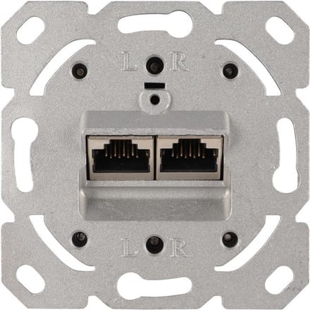 Q-Link inbouw conds tel/dat cat6a 2x8 alu elememt