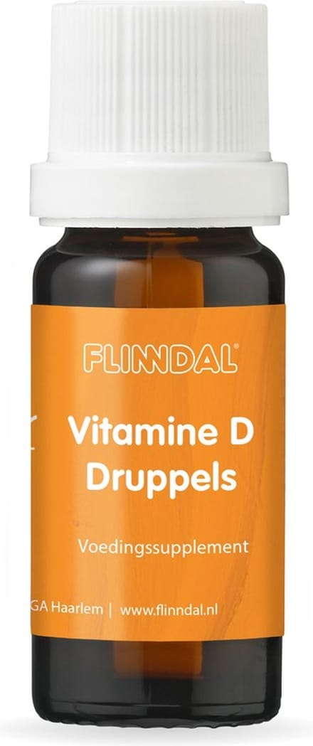 Flinndal Vitamine D Druppels - Bevat 5 mcg Vitamine C per Druppel (200 IE) - 10 ml