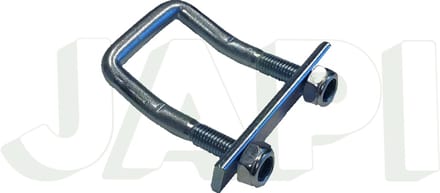 Sjorbeugel M10 met strip en 2 moeren / 2 stuks