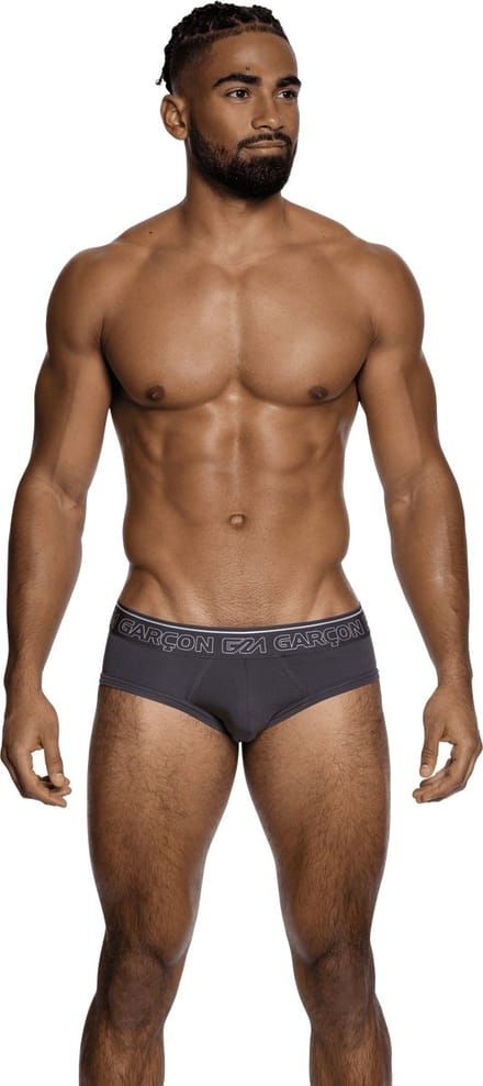 Garçon Brief Grey - MAAT M - Heren Ondergoed - Slip voor Man - Mannen Brief