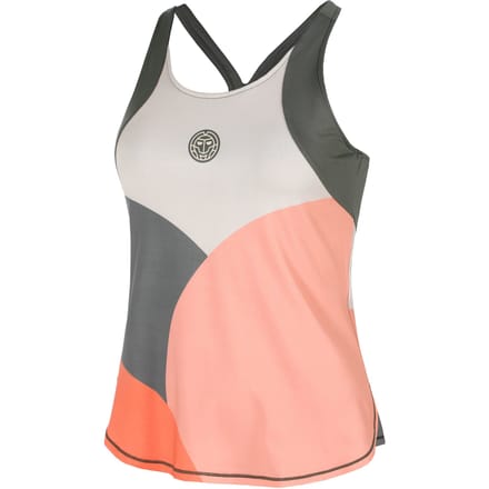 BIDI BADU Bubble Tanktop Dames-Grijs,Koraal