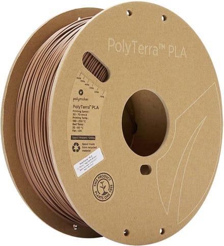 Polymaker 70907 PolyTerra Filament PLA kunststof Gering kunststofgehalte 1.75 mm 1000 g Aarde (mat) 1 stuk(s)