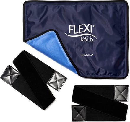 FlexiKold coolpack small (19x29cm) - icepack - coldpack - gelpack - herbruikbaar - flexibel - klittenband - zwelling - ontsteking - sportherstel - blessures