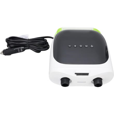 Pompe Électrique pour Paddle Board 20PSI Gonflage/Dégonflage Rapide Écran LCD Pompe à Air Électrique avec Lumière LED et 7 Adaptateurs gray