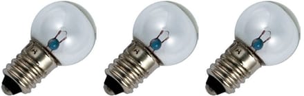 Signaallamp E10 12V 4W - 333 mAh - 3 stuks - G17 Gloeilamp Ø17mm - 30mm - 2500K - Dimbaar