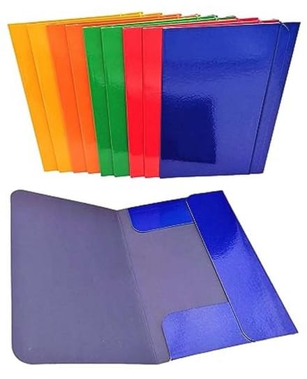 Map met elastiek A5 - 10 stuks in verschillende kleuren