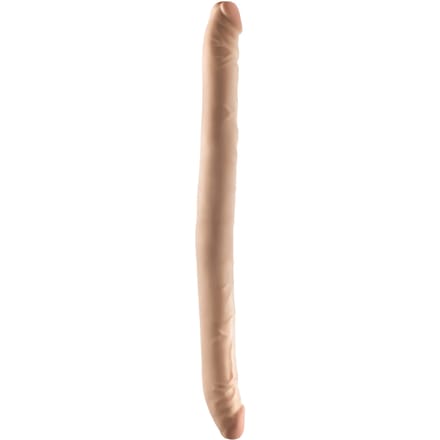 Dr Skin - Dr. Skin Plus 16,5” Buigzame Dubbele Dildo Beige