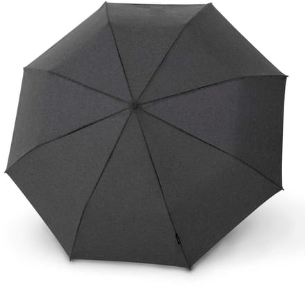 Knirps paraplu C.041 Chrome Matt Manual Melange Black zwart