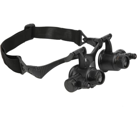 Loupe de bijouterie avec 2 LED et 8 lentilles interchangeables (10X, 15X, 20X, 25X)