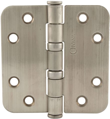 Ivana Kogellagerscharnier 89x89mm RVS Ronde Hoek Los