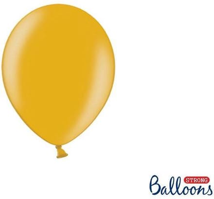 """Strong Ballonnen 12cm, Metallic goud (1 zakje met 100 stuks)"""