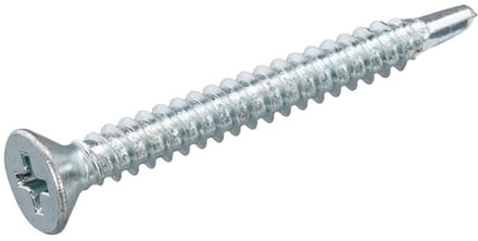 Zelfborende Plaatschroeven - Phillips 2 Platkop - 4,8 x 19mm - Voldraad - Verzinkt (200 stuks)