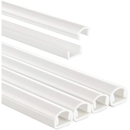 Hama Kabelgoot Zelfklevend Halfrond 100x1.1x1 cm 4 Stuks PVC/Wit