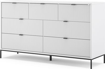 Vicco Eliza Dressoir – 42 x 81 cm met 7 laden Wit