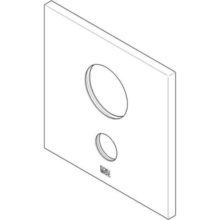 Dornbracht cover plate for xStream W 091102131-00