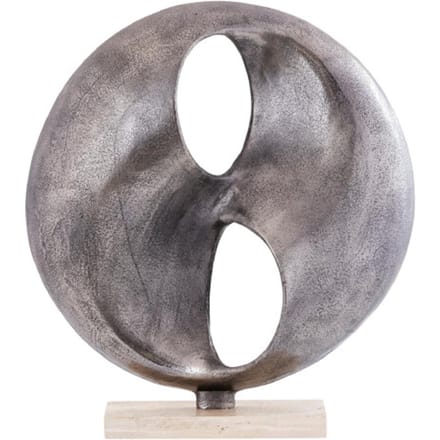 PTMD - Beeld Deuie - Zilver - 45x10x50cm