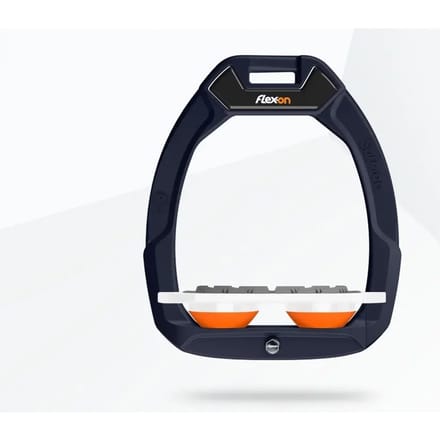 Veiligheidsstijgbeugels Plat Grip Blauw/Wit/Oranje Flex-On Safe-On