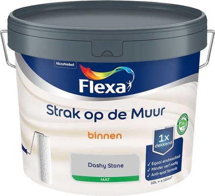Flexa - Strak Op De Muur Binnen Mat - Dashy Stone - Mengverf - 10 L