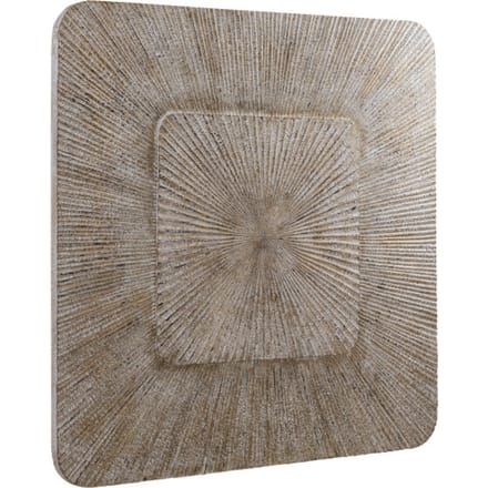 PTMD Wandpaneel Dishita - 120x3x120 cm - MDF - Creme