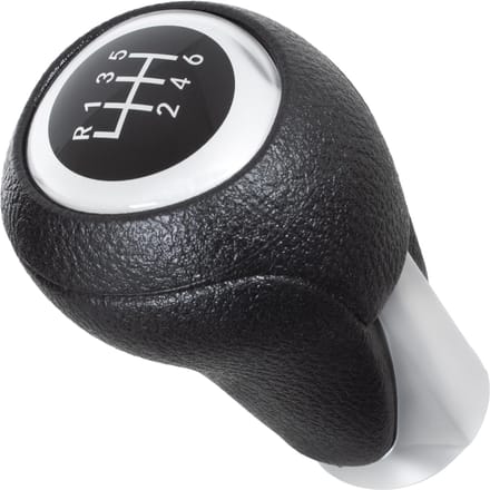 Modecar Mazda Serie - Versnellingspookknop - Zwart en Mat Zilver - 6 Versnellingen
