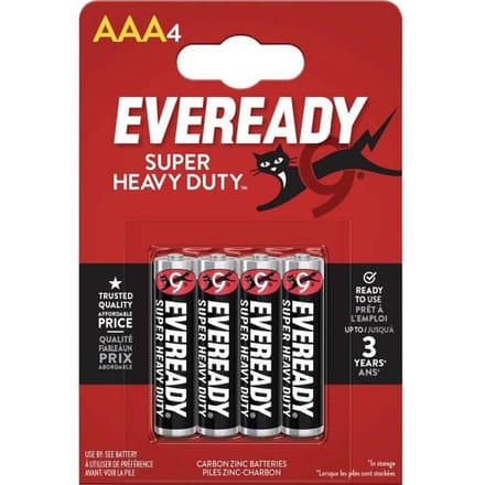Eveready SHD AAA batterij (potlood) Zink-kool 1.5 V 4 stuk(s)