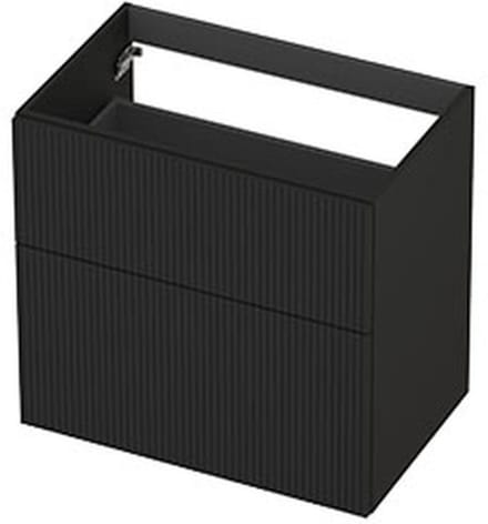 INK - Onderkast 2L A-sym Gelakt Gefr. Front - 700x450x650 Mm - Mat Zwart