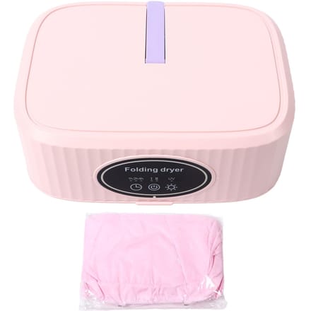 Opvouwbare Mini Elektrische Wasdroger met Droogzak Timerfunctie Stil Draagbare Kledingdroger roze