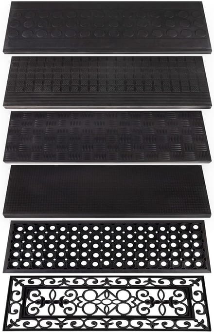 Antislip Rubberen Trapmatten Set van 5 Waterdicht voor Binnen en Buiten