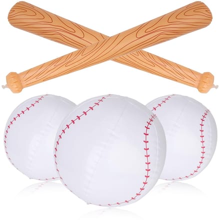 3 - Dailygoods- Honkbalset Inclusief 2 Opblaasbare Knuppels