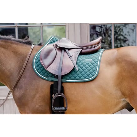 Kentucky Horsewear - Zadeldoek diamond rope jumping dannengroen