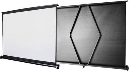 Tafelprojectiescherm - Oprolbaar scherm - Thuisbioscoop - Vlamvertragend - 50 inch 16:9 - Wit