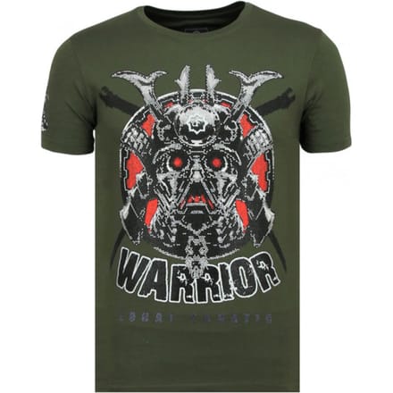 Savage Samurai - Print T shirt Heren - 6327G - Groen