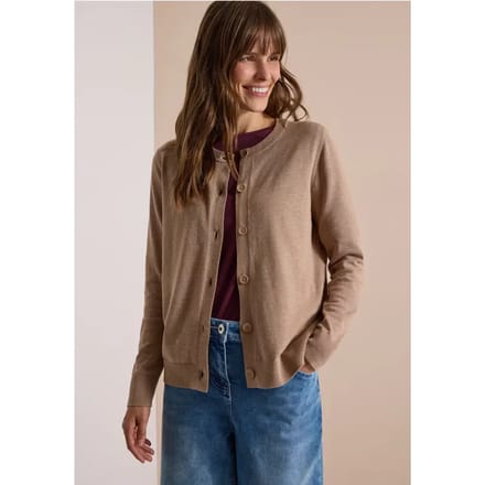 Vest met ronde hals en knoopsluiting