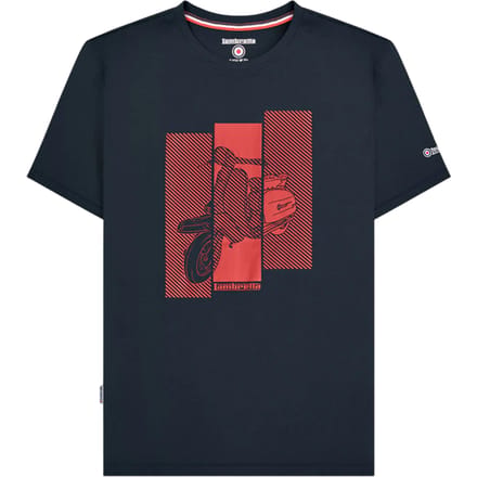 Lambretta Heren Scooter T-shirt (Marineblauw)